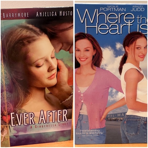 3x25* VHS NEW & EUC Ever After, A Cinderella Story & Where The Heart Is (00-03) - Picture 1 of 11